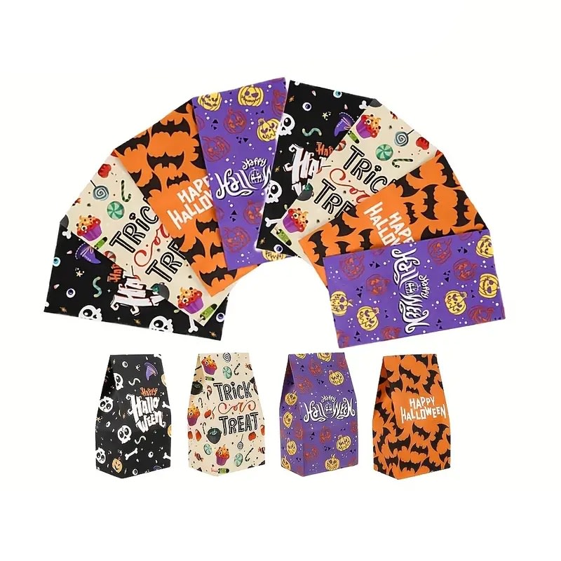 Set Bolsas de Papel Halloween y Stickers 12 Unidades7