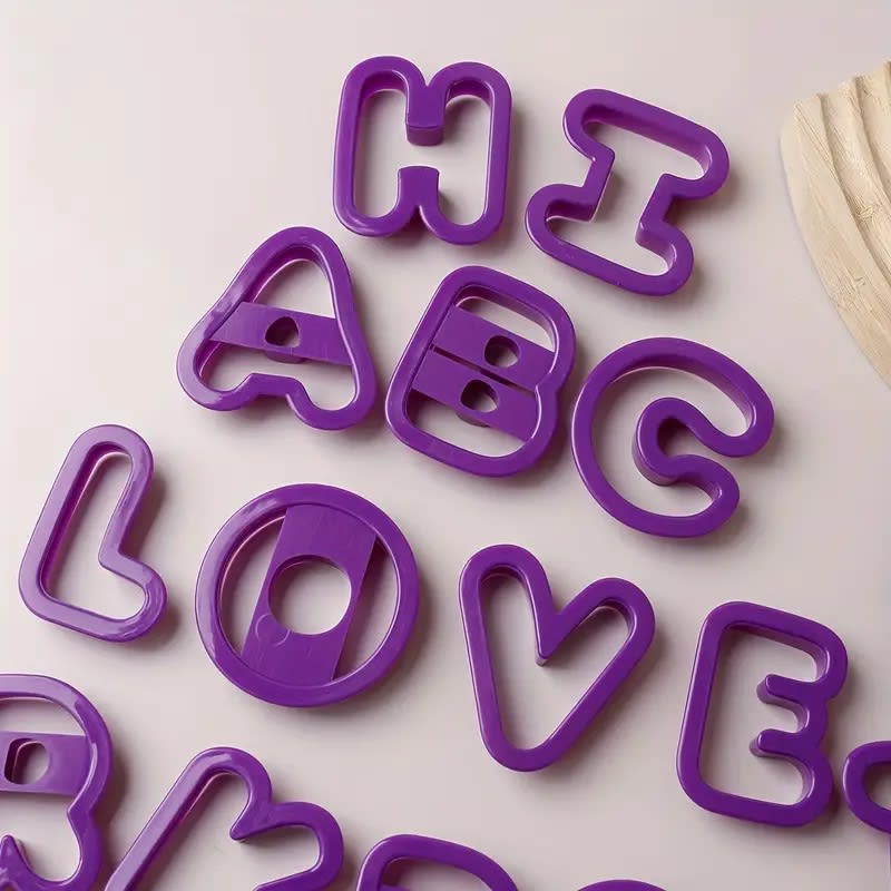Set Cortadores Letras Grandes 26 Piezas Plástico5