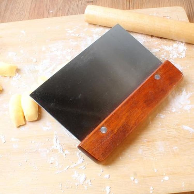 Espatula de Acero Inoxidable c/Mango Madera3