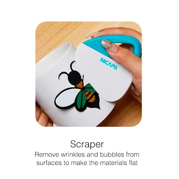 Raspador Espátula Aplicador para Vinilo, Laminado Nicapa3