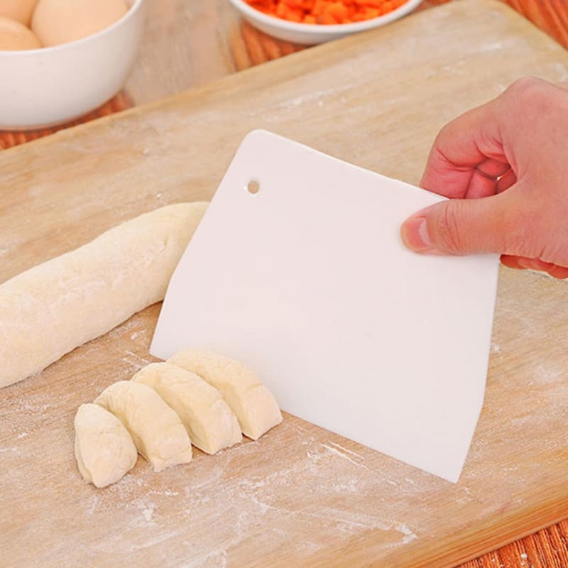 Paleta, Espatula o Cortador Plástico Blanco 19,5 cm.2