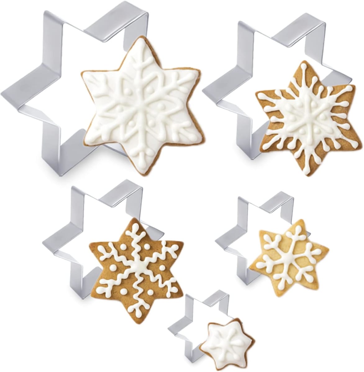 Set Cortadores Metálicos Estrella de David 5 Piezas2