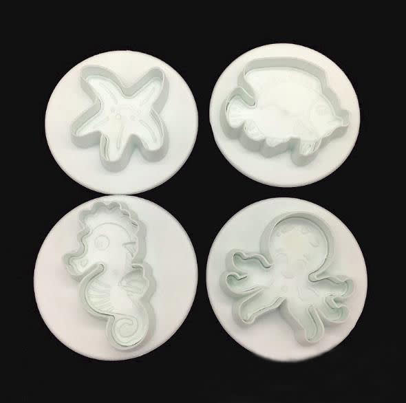 Cortador con Expulsor Vida Marina 4 Piezas2