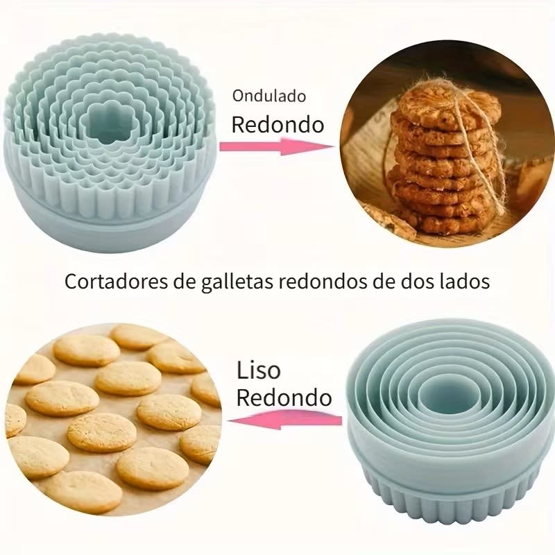 Set Cortadores Redondo Liso-Rizado 8 Piezas5