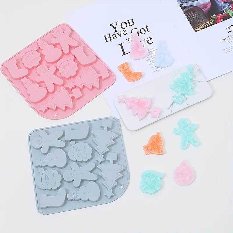 Molde Silicona 10 Figuras de Navidad7