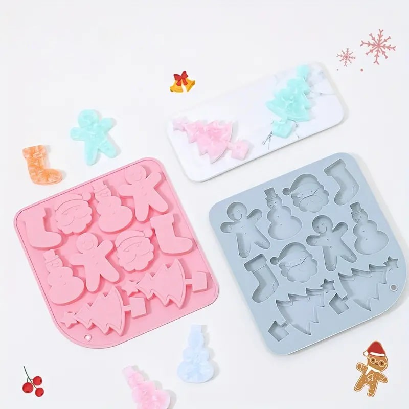 Molde Silicona 10 Figuras de Navidad6