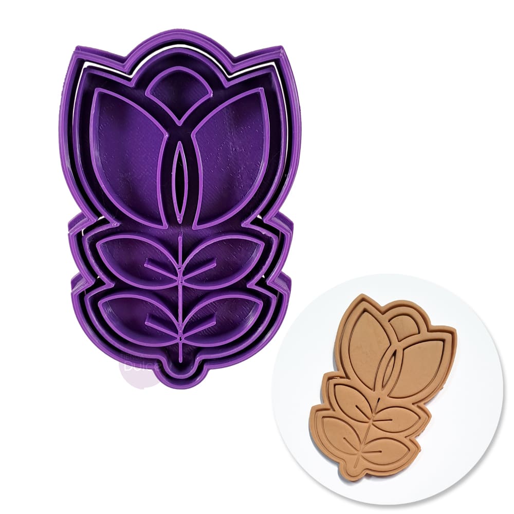 Cortador + Marcador Flor N°62