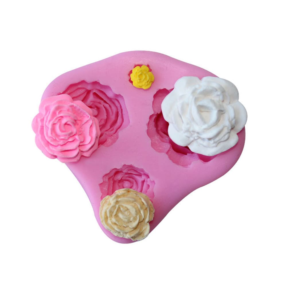 Molde Fondant Flores Silicona2