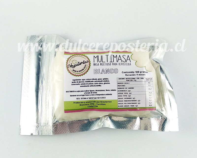 Fondant Colores 100 gr. Kreatortas4