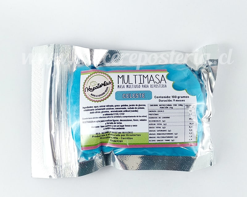 Fondant Colores 100 gr. Kreatortas6