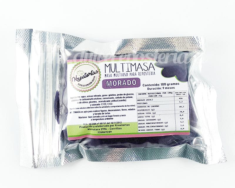 Fondant Colores 100 gr. Kreatortas9