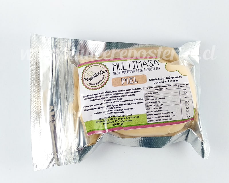 Fondant Colores 100 gr. Kreatortas12