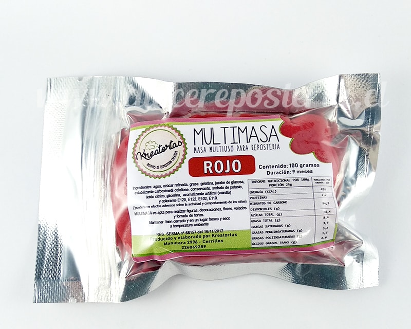 Fondant Colores 100 gr. Kreatortas13