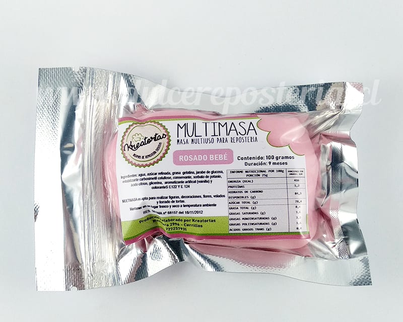 Fondant Colores 100 gr. Kreatortas15