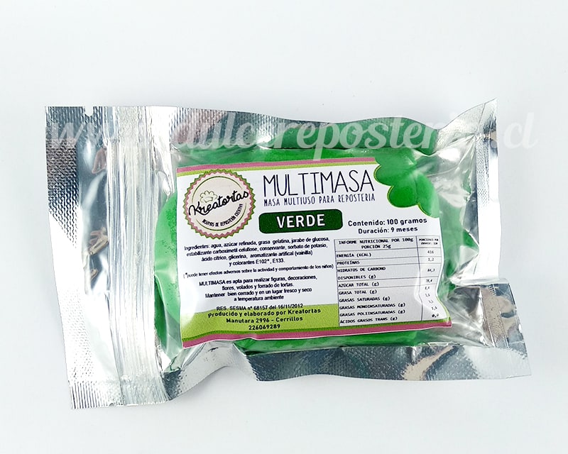 Fondant Colores 100 gr. Kreatortas16