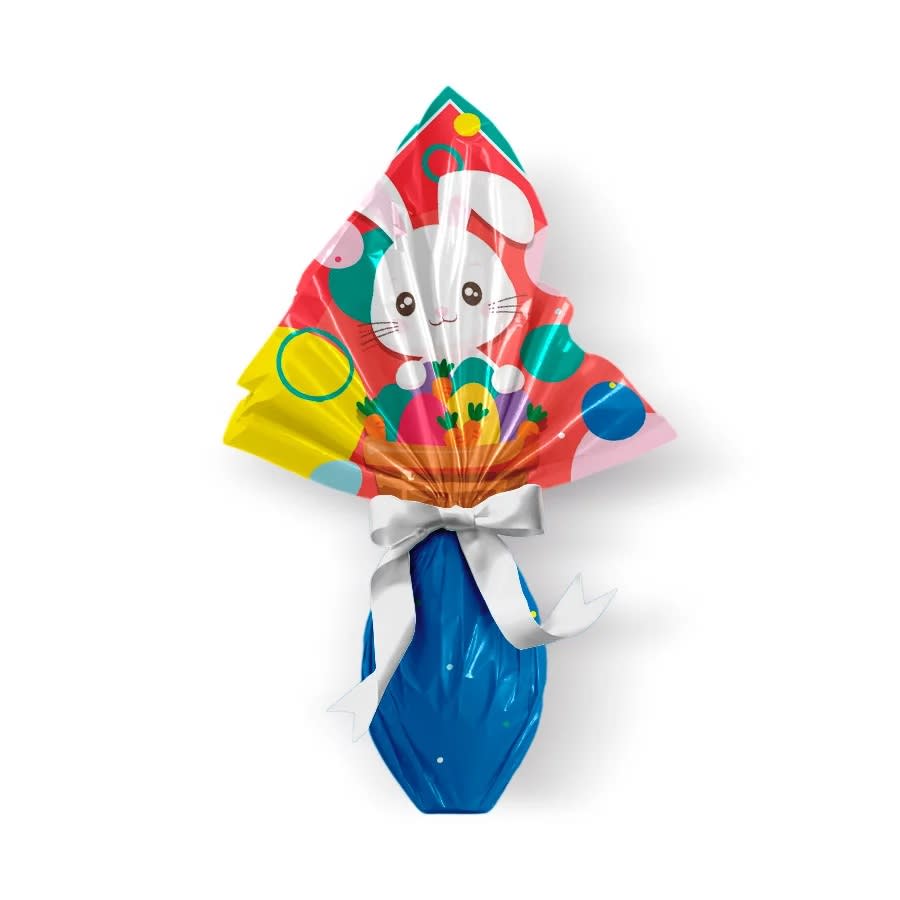 Envoltorio Para Huevo Grande Conejo Azul 39x39 cm.5