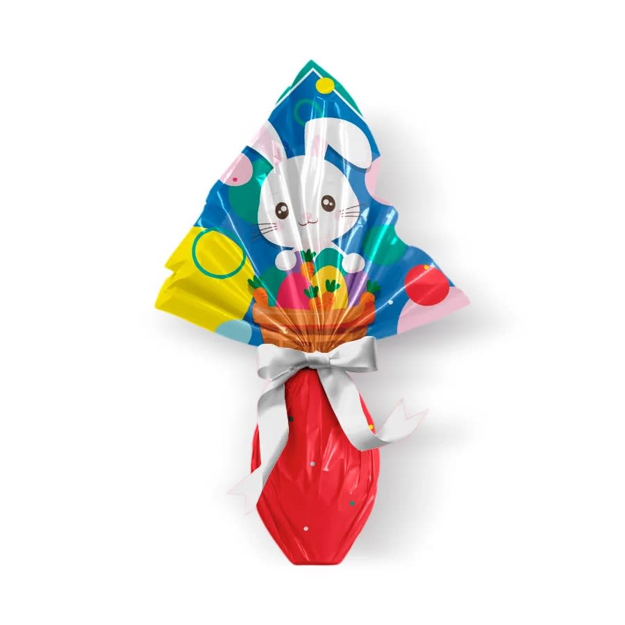 Envoltorio Para Huevo Grande Conejo Rojo 39x39 cm.5