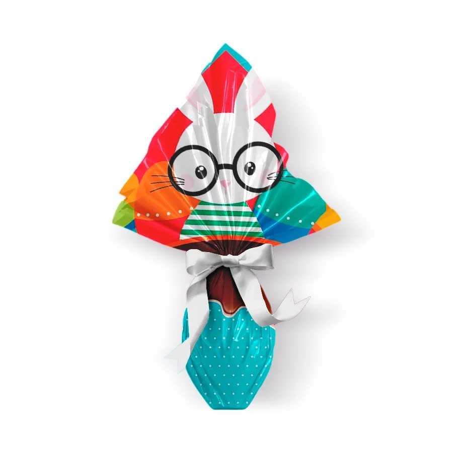 Envoltorio Para Huevo Grande Conejo Rojo 35x35 cm.6