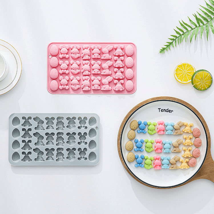Molde Huevos y Conejos 27 Cavidades Silicona4