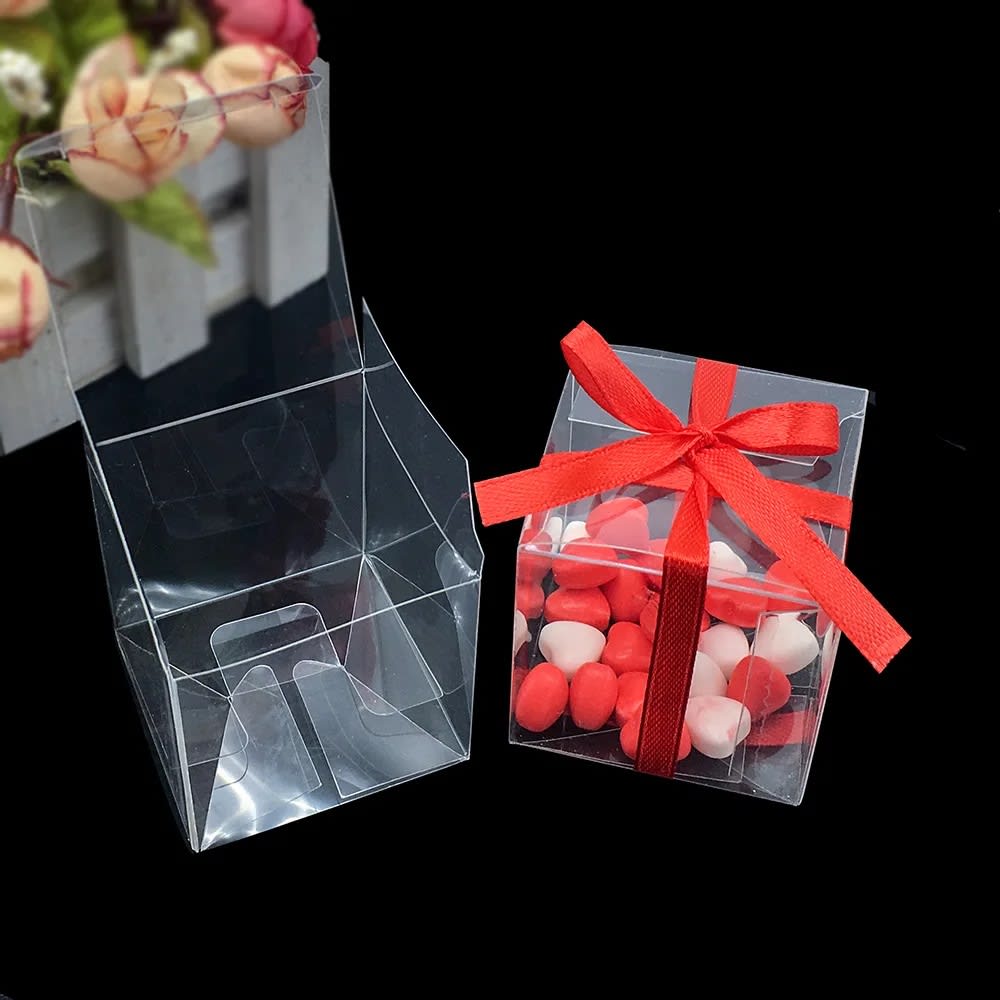 Caja de Acetato Transparente 10x10x10 cm. 10 Unidades3