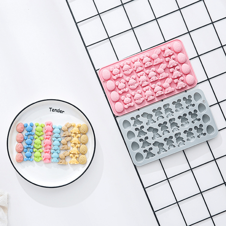 Molde Huevos y Conejos 27 Cavidades Silicona5