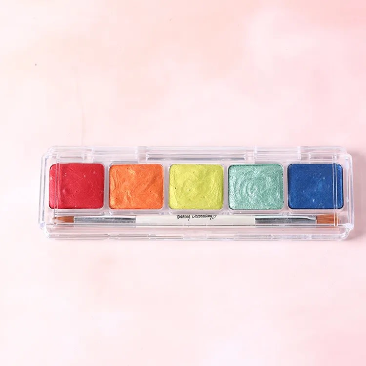 Paleta Acuarela Metalizada N°1 - 5 Colores4