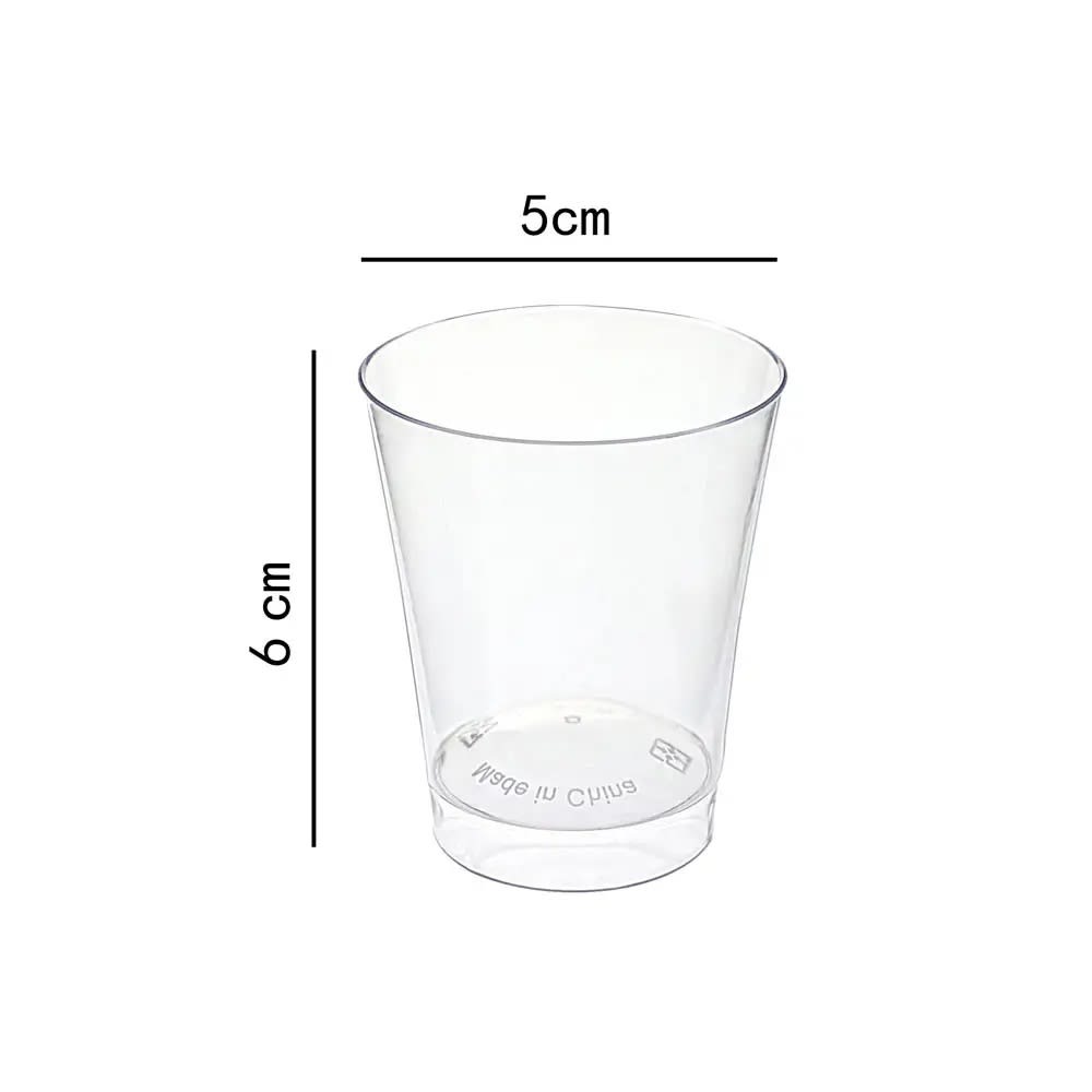 Vaso Acrílico Redondo 6 x 5 cm. 10 Unidades3