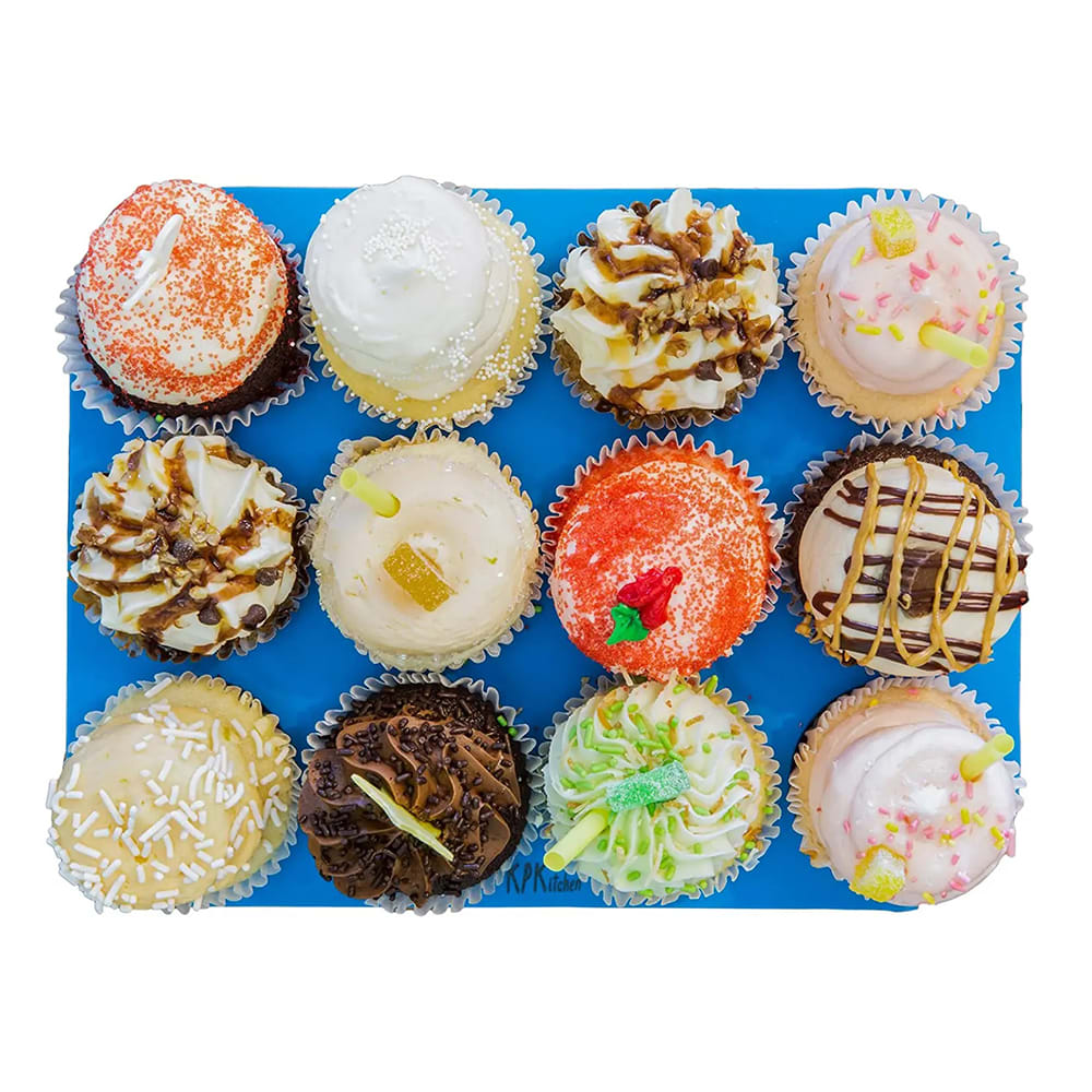 Molde 12 Cupcakes Silicona6