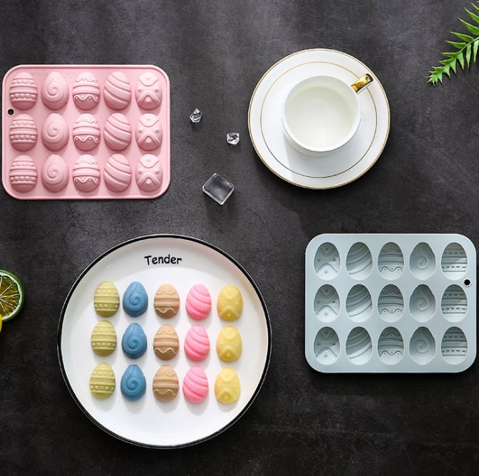 Molde Huevos Diseño 15 Cavidades Silicona5