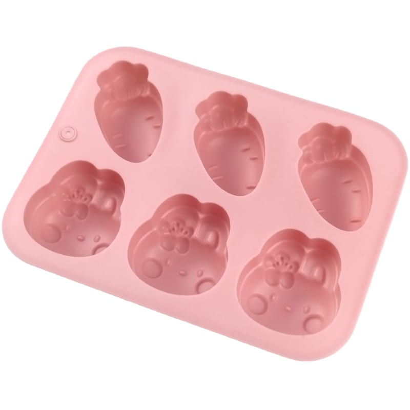 Molde 3 Zanahorias y 3 Conejos Silicona4