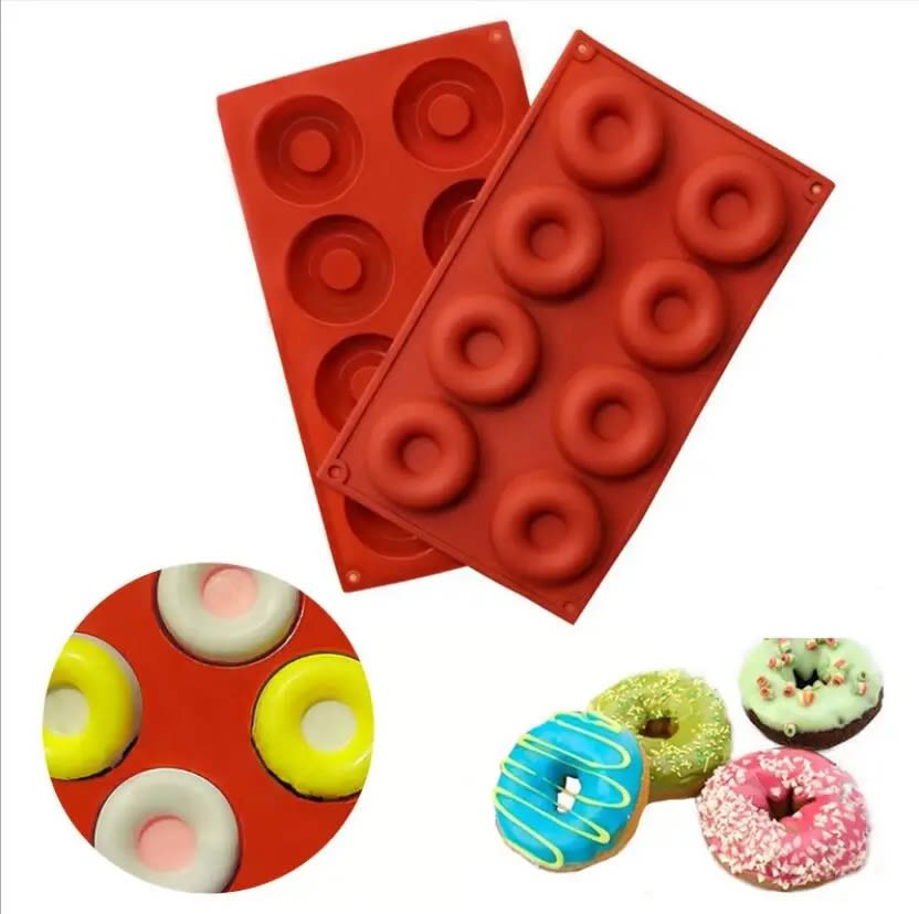 Molde para 8 Donuts Medianas Silicona3
