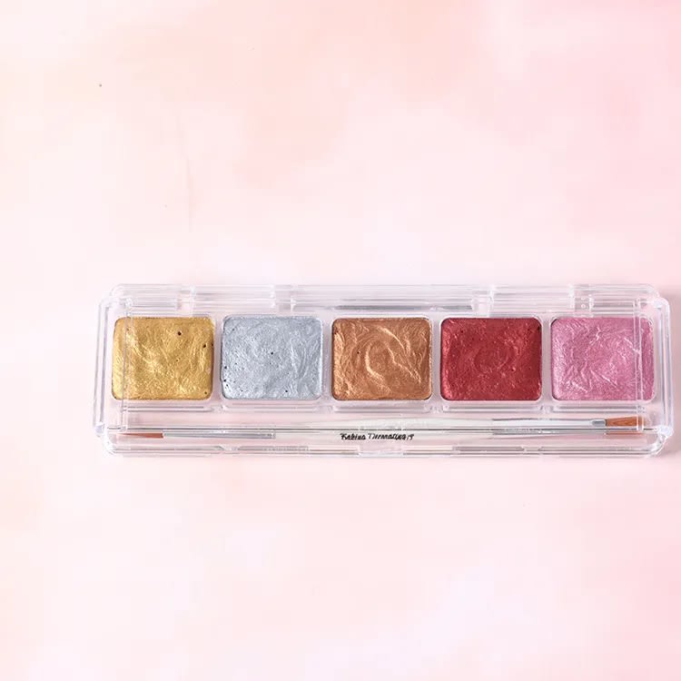 Paleta Acuarela Metalizada N°2 - 5 Colores3