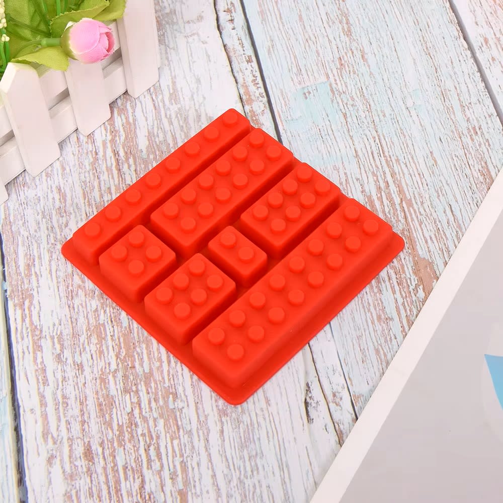 Molde Bloques Lego Cuadrado Silicona2