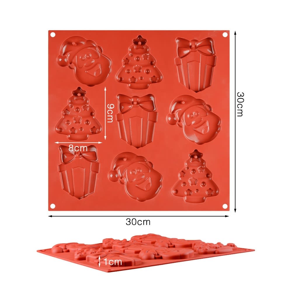 Molde Adornos Colgantes Navidad Silicona7