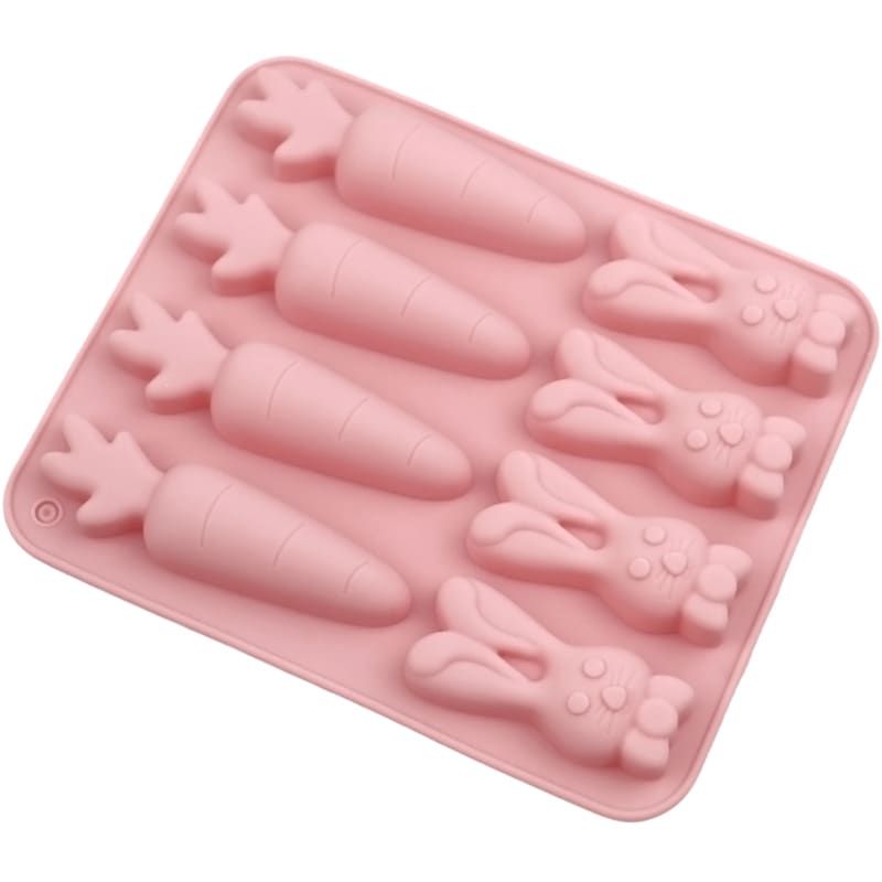 Molde Zanahorias y Conejos 8 Cavidades Silicona5