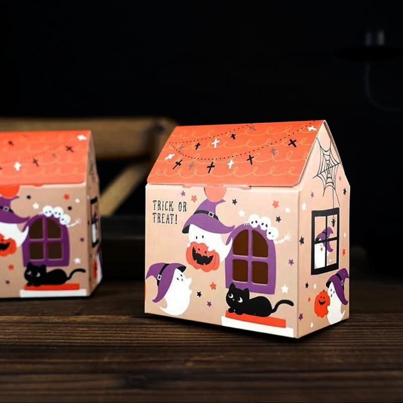 Set Cajas Casa Halloween 12x11x6,5 cm. - 4 Unidades3