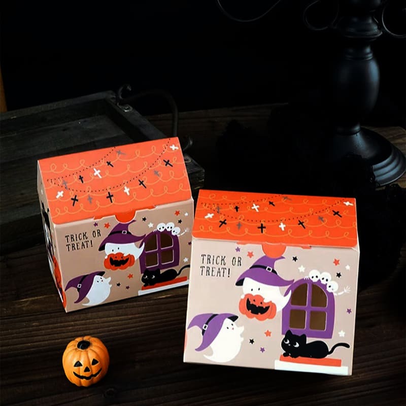 Set Cajas Casa Halloween 12x11x6,5 cm. - 4 Unidades2