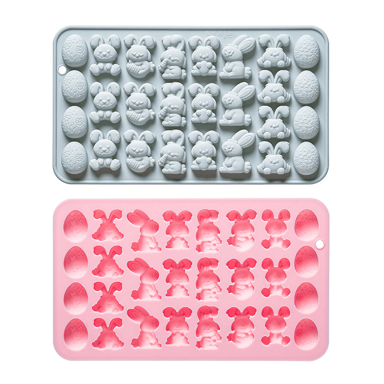 Molde Huevos y Conejos 27 Cavidades Silicona6