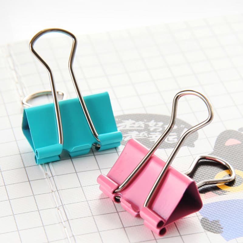 Doble Clip Sujetapapeles 41 mm. Colores 24 Unidades2
