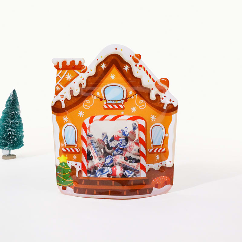 Bolsa Casa Navidad con Fuelle y Cierre 17x20 cm. - 5 Unidades3