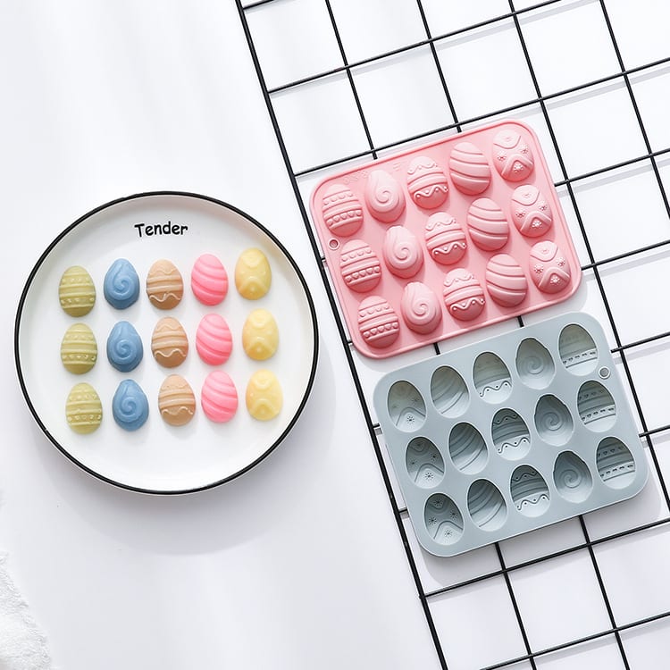 Molde Huevos Diseño 15 Cavidades Silicona2