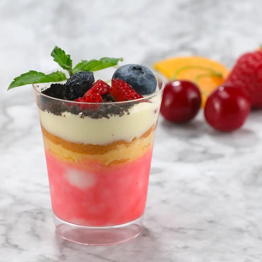 Vaso Acrílico Redondo 6 x 5 cm. 10 Unidades2