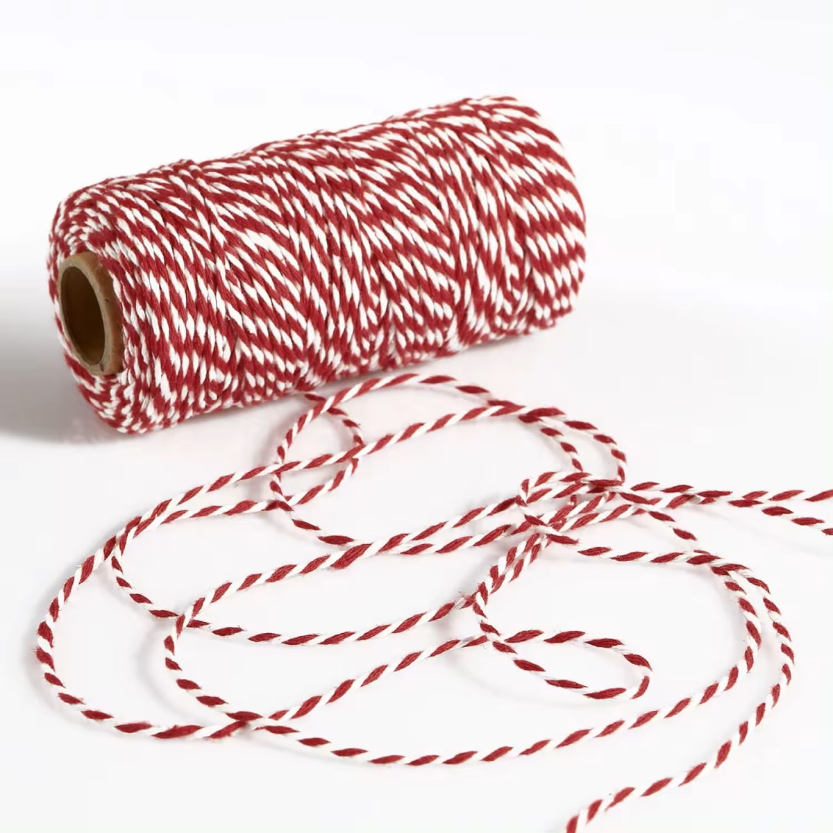Cordón de Algodón Rojo-Blanco 100 mts.3