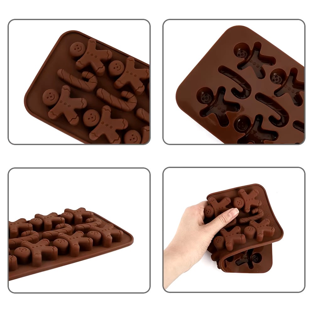 Molde Chocolate Hombre de Jengibre y Bastón Silicona3