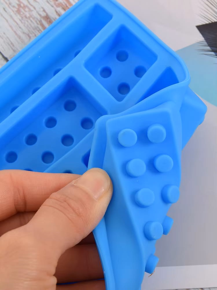Molde Bloques Lego Cuadrado Silicona5