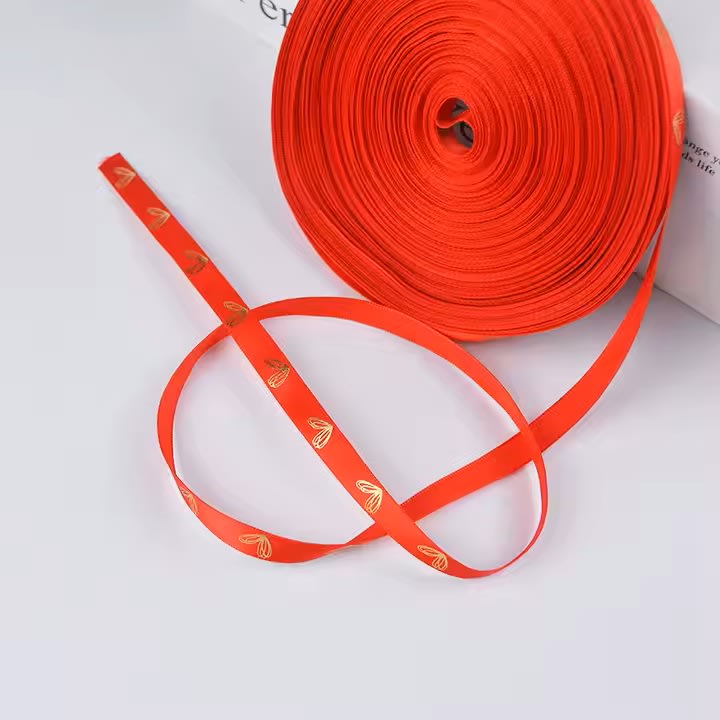 Cinta de Tela para Lazo Rojo Corazón N°1 - 5 Mts.3