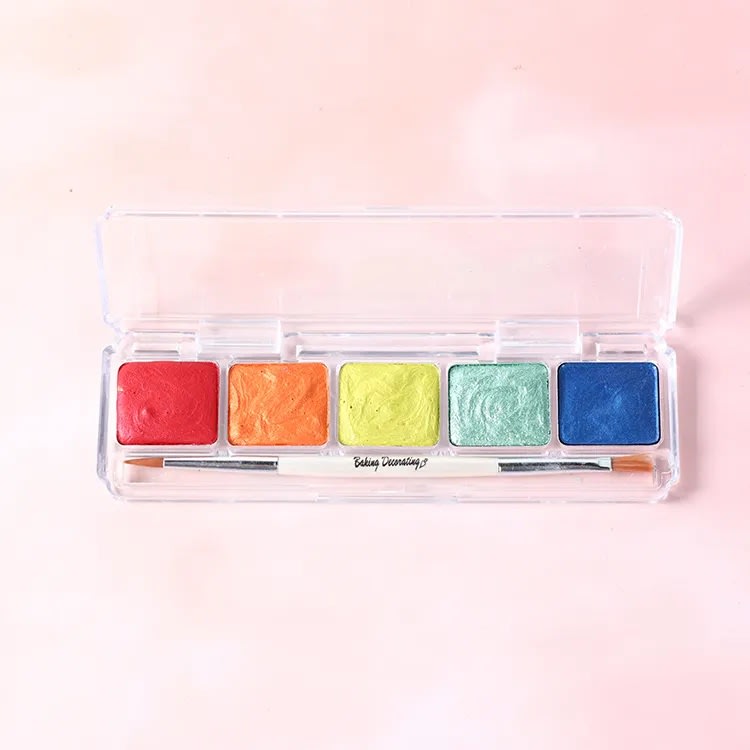 Paleta Acuarela Metalizada N°1 - 5 Colores3