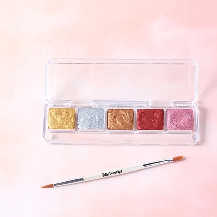 Paleta Acuarela Metalizada N°2 - 5 Colores2