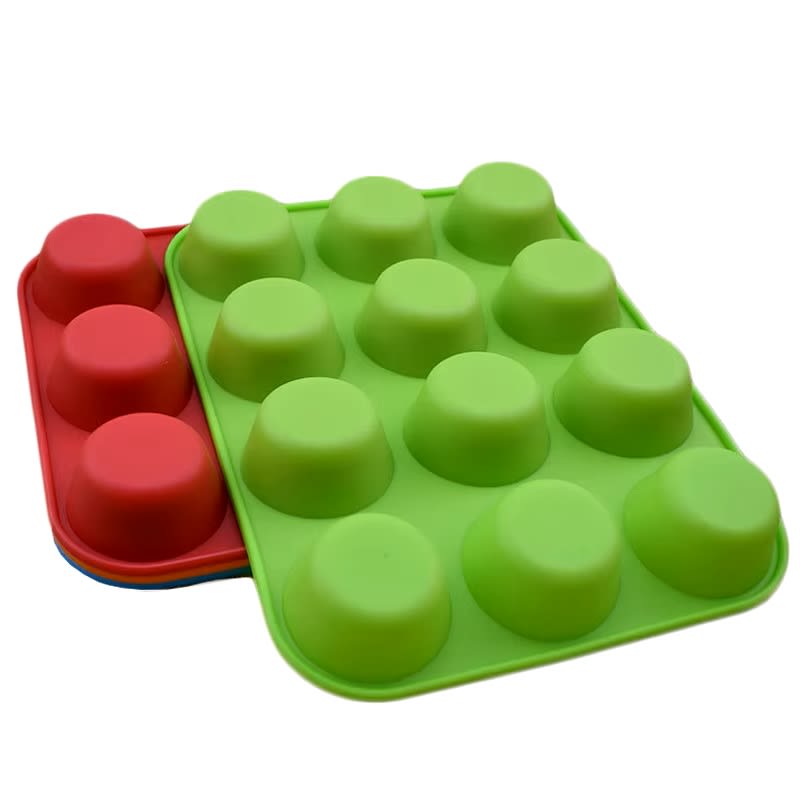 Molde 12 Cupcakes Silicona5