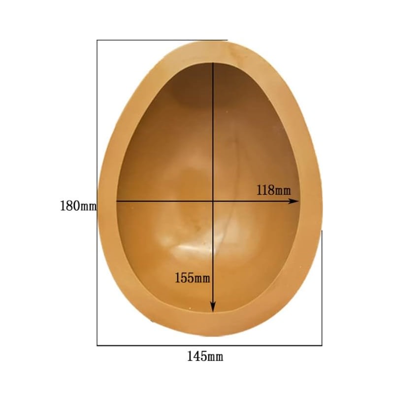 Molde Chocolate Silicona Huevo Liso 15,5 cm.6